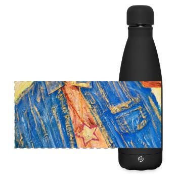 Bunter Denim-Blazer mit Sternanhänger Nemo - Matte Panorama Isolierflasche 500 ml - Schwarz - Vorne