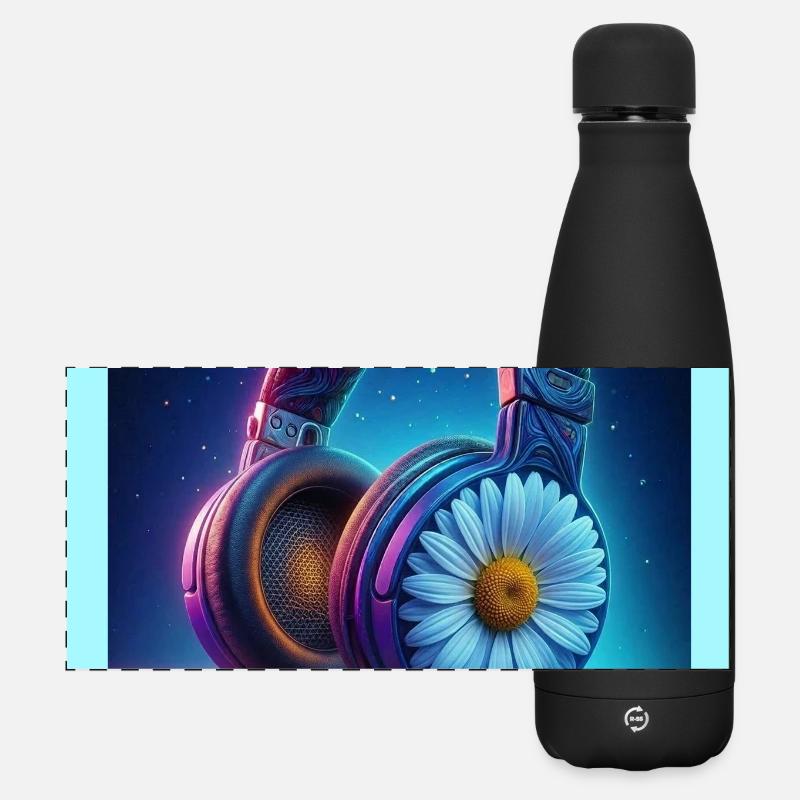 Disc jockey - Matte Panoramic Thermal Bottle 500 ml - black
