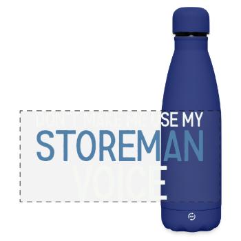 Storeman Voice - Matte Panorama Isolierflasche 500 ml - Dunkelblau  - Vorne