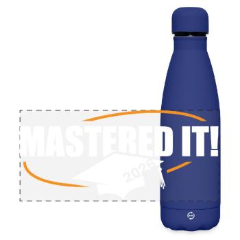 Master 2026 Graduation Graduation - Matte Panoramic Thermal Bottle 500 ml - dark blue  - Front