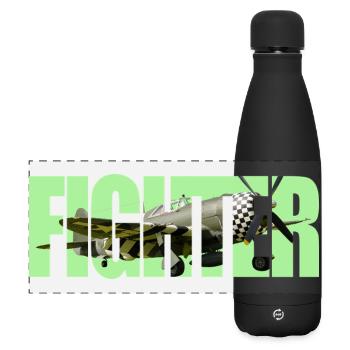 Chasseur P-47 Thunderbolt - Gourde isotherme panoramique mate 500 ml - noir - Devant