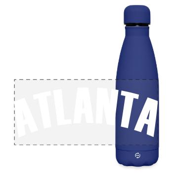 atlanta shirt - Matte Panorama Isolierflasche 500 ml - Dunkelblau  - Vorne