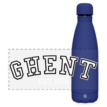 Gent gegründet 1976 - Matte Panorama Isolierflasche 500 ml - Dunkelblau  - Vorne