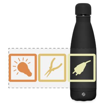 Elektriker Tools - Matte Panorama Isolierflasche 500 ml - Schwarz - Vorne