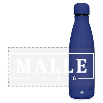 Malle 2026 Mallorca Holidays - Matte Panoramic Thermal Bottle 500 ml - dark blue  - Front