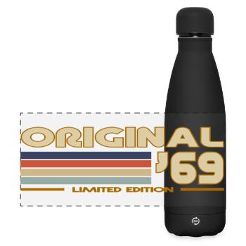 1969 - Matte Panoramic Thermal Bottle 500 ml - black - Front