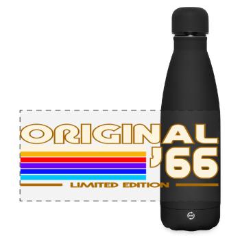 1966 - Matte Panoramic Thermal Bottle 500 ml - black - Front