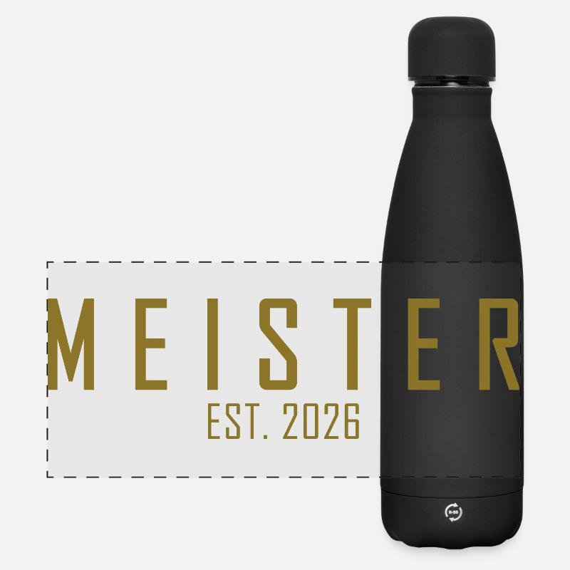 Master est. 2026 - Gourde isotherme panoramique mate 500 ml - noir