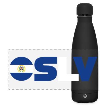 El Salvador - Matte Panoramic Thermal Bottle 500 ml - black - Front