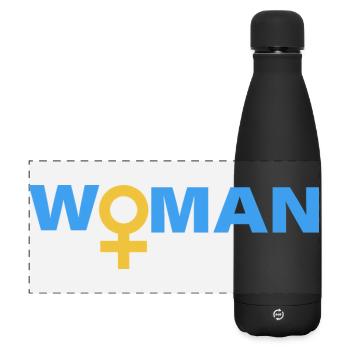 Woman - Matte Panoramic Thermal Bottle 500 ml - black - Front