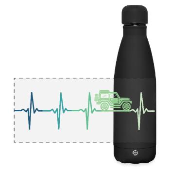 off road 4x4 offroad off-road vehicle - Gourde isotherme panoramique mate 500 ml - noir - Devant