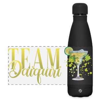 Équipe de cocktails de soirée de jeune fille Daiquiri - Gourde isotherme panoramique mate 500 ml - noir - Devant