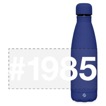 1985 41st Birthday 41 Years Retro - Matte Panoramic Thermal Bottle 500 ml - dark blue  - Front