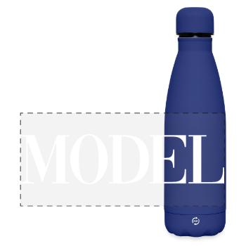 MODEL - Matte Panorama Isolierflasche 500 ml - Dunkelblau  - Vorne