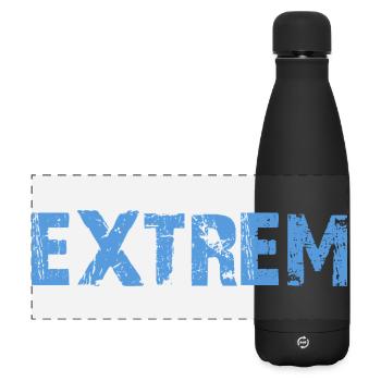 EXTREM - Matte Panorama Isolierflasche 500 ml - Schwarz - Vorne