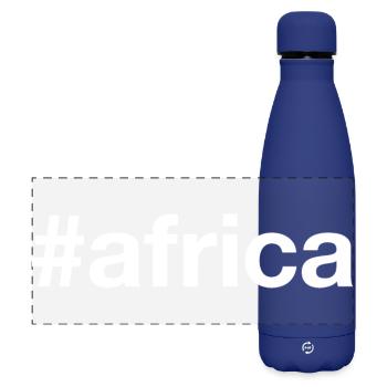 AFRICA Afrika - Matte Panorama Isolierflasche 500 ml - Dunkelblau  - Vorne
