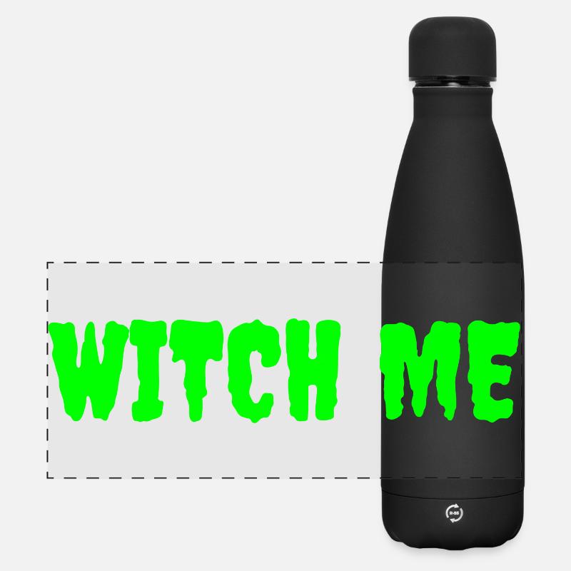 Magische Hexerei Thema T-Shirt Design - Matte Panorama Isolierflasche 500 ml - Schwarz