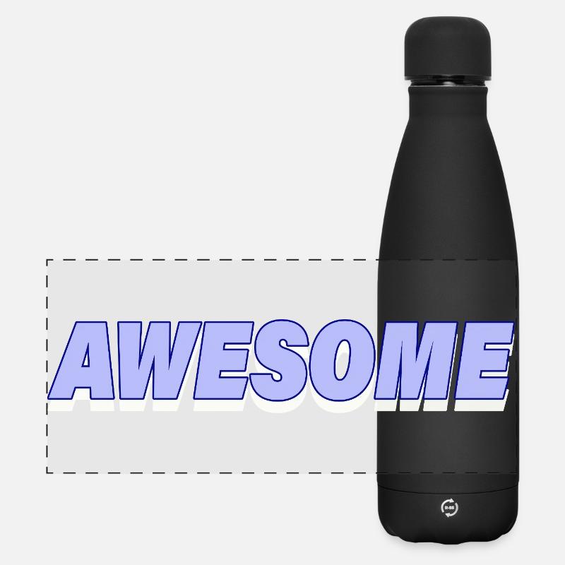 Génial - Gourde isotherme panoramique mate 500 ml - noir