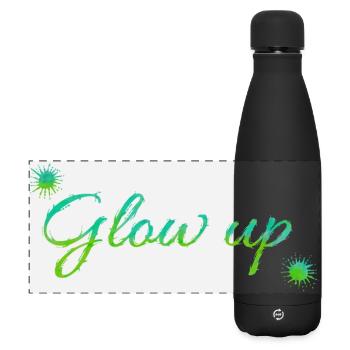 Glow up - Matte Panoramic Thermal Bottle 500 ml - black - Front