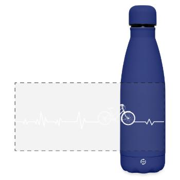 Bicycle - Matte Panoramic Thermal Bottle 500 ml - dark blue  - Front