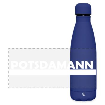 POTSDAMANN - Matte Panoramic Thermal Bottle 500 ml - dark blue  - Front