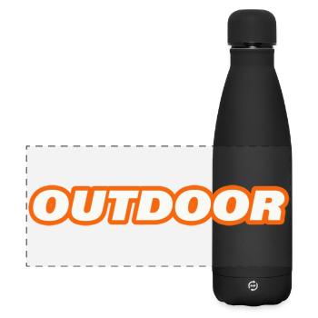 OUTDOOR - Matte Panoramic Thermal Bottle 500 ml - black - Front