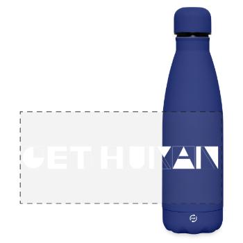 Get Human - Matte Panorama Isolierflasche 500 ml - Dunkelblau  - Vorne