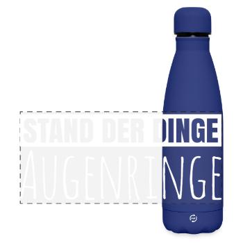 State of play - Matte Panoramic Thermal Bottle 500 ml - dark blue  - Front