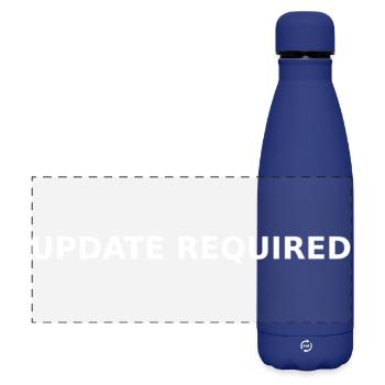 UPDATE REQUIRED - Matte Panorama Isolierflasche 500 ml - Dunkelblau  - Vorne