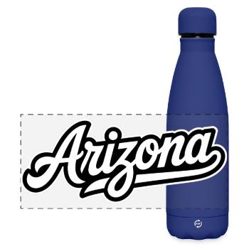 Arizona – Souvenir-Design des US-Bundesstaates - Matte Panorama Isolierflasche 500 ml - Dunkelblau  - Vorne