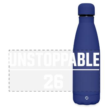 Unstoppable 26 Motivation 2026 - Matte Panorama Isolierflasche 500 ml - Dunkelblau  - Vorne