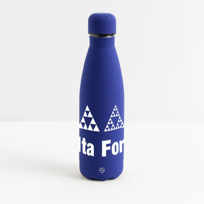 Fractal Triangle Force Geometry Recursion Matte Panoramic Thermal Bottle 500 ml