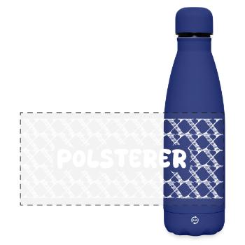 Job Polsterer - Matte Panorama Isolierflasche 500 ml - Dunkelblau  - Vorne