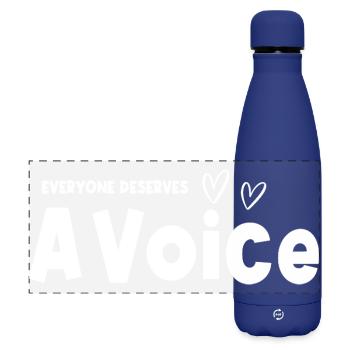 Tout le monde mérite un orthophoniste vocal - Gourde isotherme panoramique mate 500 ml - bleu foncé  - Devant