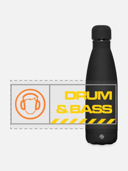 db warning - Matte Panoramic Thermal Bottle 500 ml - black