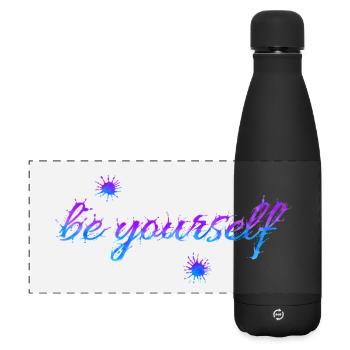 soyez vous-même - Gourde isotherme panoramique mate 500 ml - noir - Devant