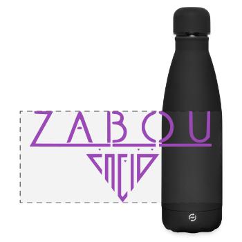 Zabou - Matte Panoramic Thermal Bottle 500 ml - black - Front