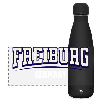 Collège de Fribourg, Allemagne Design - Gourde isotherme panoramique mate 500 ml - noir - Devant
