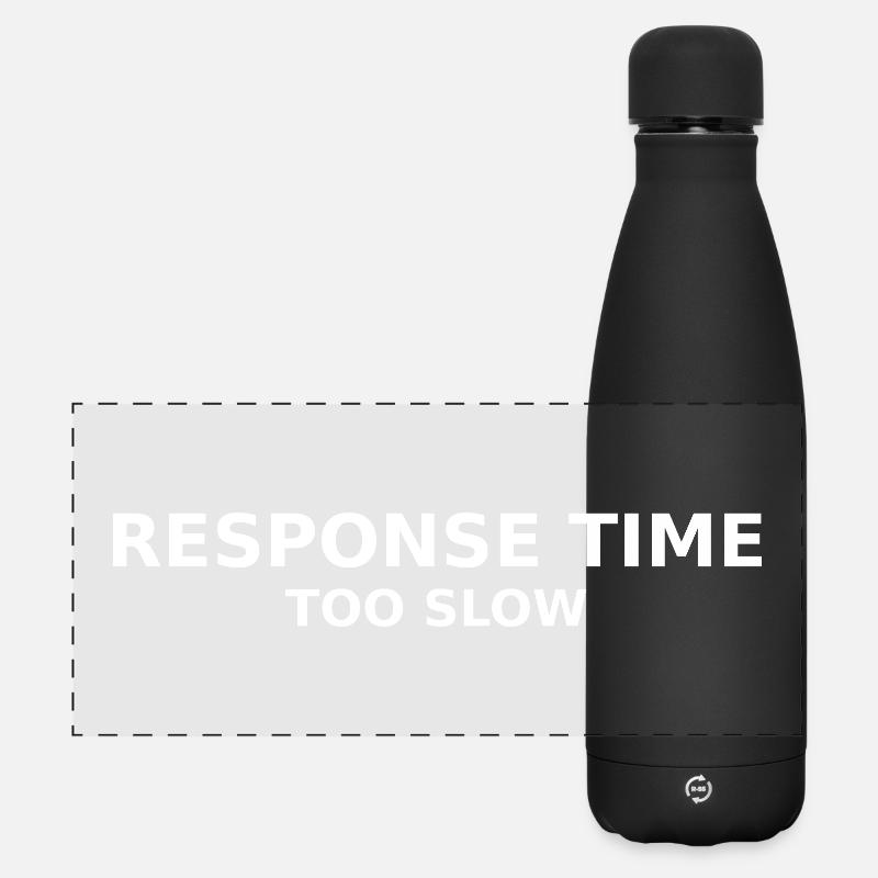 RESPONSE TIME TOO SLOW - Matte Panorama Isolierflasche 500 ml - Schwarz