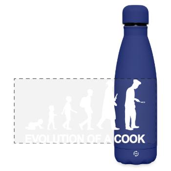 Development of a chef - Matte Panoramic Thermal Bottle 500 ml - dark blue  - Front