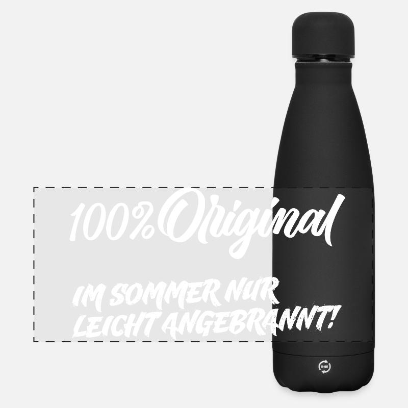 100% original – slightly burnt - Matte Panoramic Thermal Bottle 500 ml - black