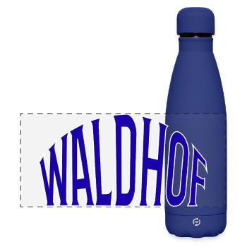 Waldhof - Matte Panorama Isolierflasche 500 ml - Dunkelblau  - Vorne
