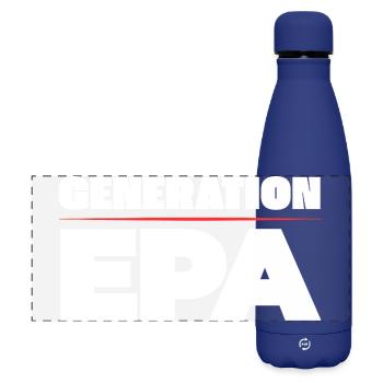 Generation EPA - Matte Panoramic Thermal Bottle 500 ml - dark blue  - Front