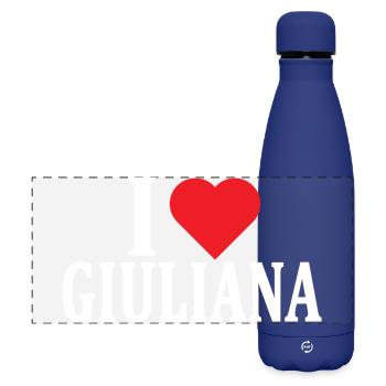 t-shirt I love Giuliana t-shirt gift idea - Matte Panoramic Thermal Bottle 500 ml - dark blue  - Front