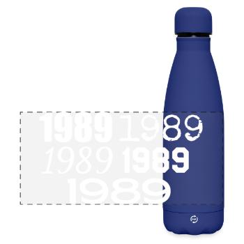 1989 - Matte Panoramic Thermal Bottle 500 ml - dark blue  - Front
