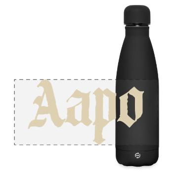 Nom gothique d’Aapo - Gourde isotherme panoramique mate 500 ml - noir - Devant