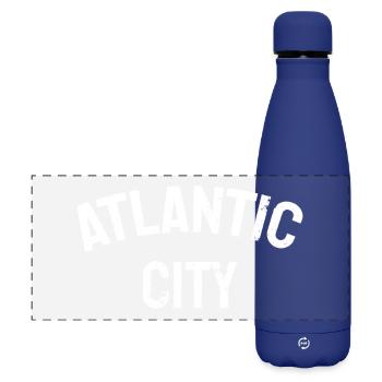 Atlantic City - Est. 1854 - New Jersey - USA - Matte Panorama Isolierflasche 500 ml - Dunkelblau  - Vorne