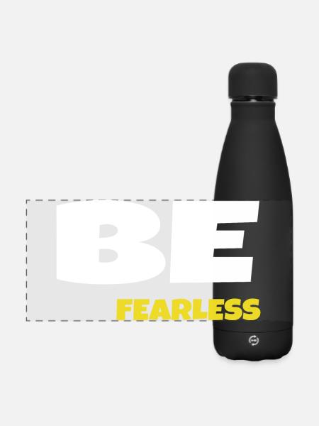 Be Fearless - Matte Panoramic Thermal Bottle 500 ml - black
