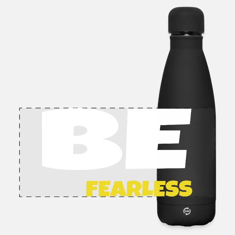 Be Fearless - Matte Panoramic Thermal Bottle 500 ml - black