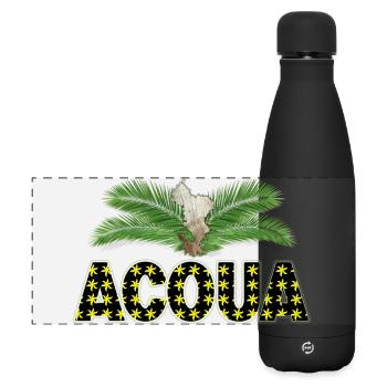 ACOUA - Gourde isotherme panoramique mate 500 ml - noir - Devant